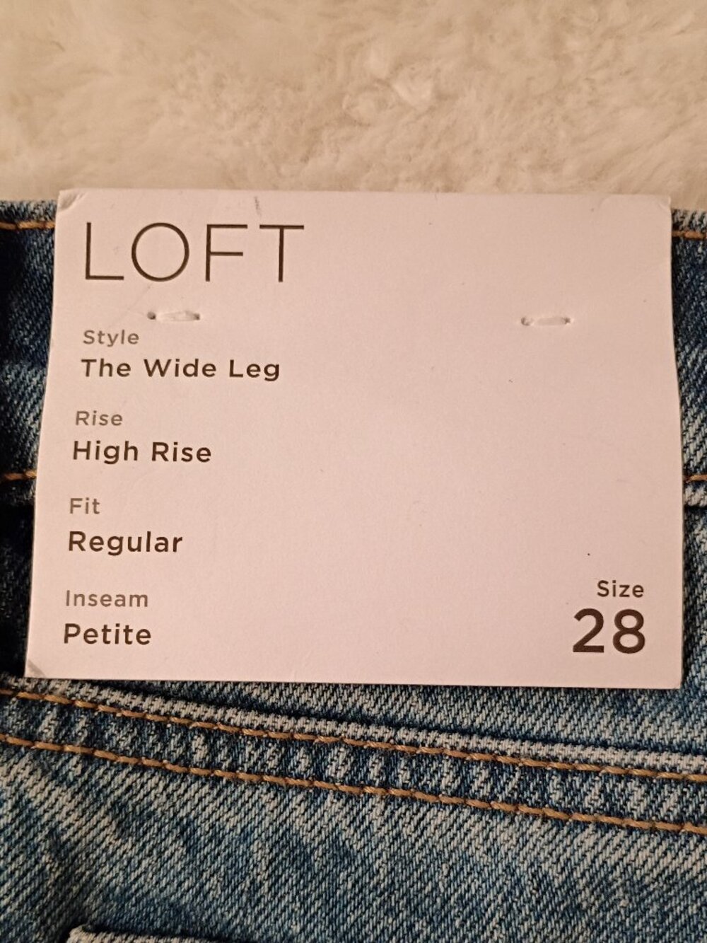 Loft Wide Leg Jeans
